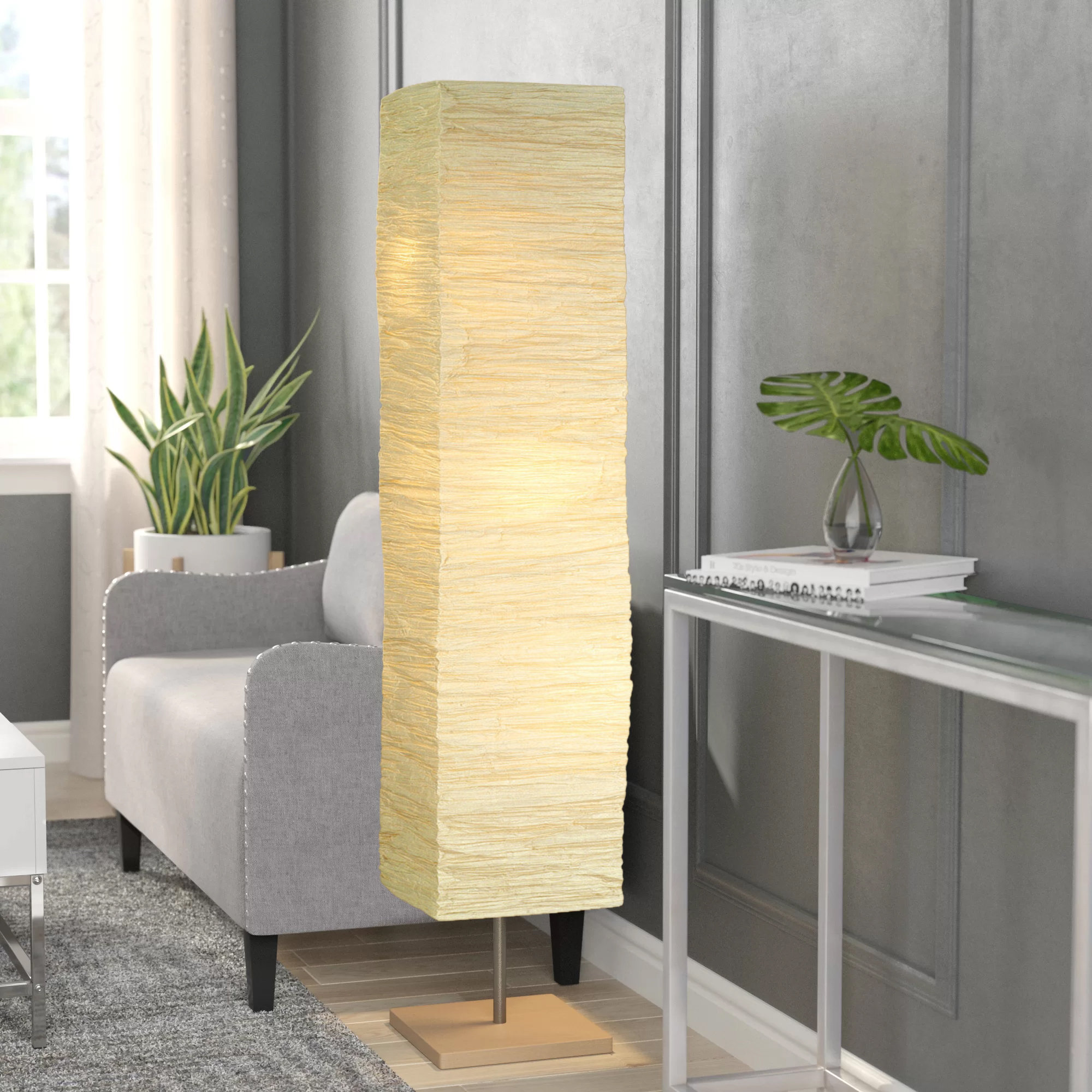 Paper column floor lamp cheap